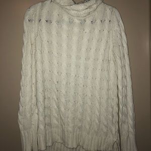 Cream turtle neck sweater